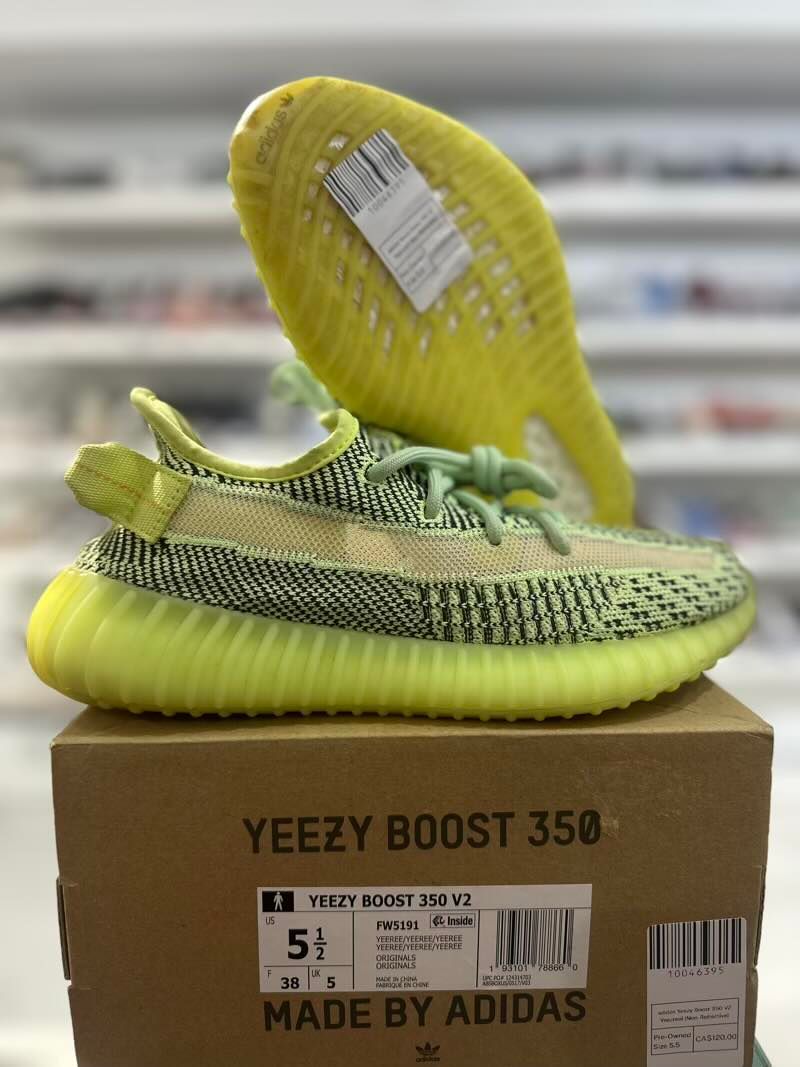 adidas Yeezy Boost 350 V2 Yeezreel (Non-Reflective), pre-owned, US Men's 5.5 – photo 2 of 6