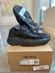 Adidas Yeezy Boost 700 MNVN Triple Black, pre-owned, US Men's 10 – photo 3 of 7