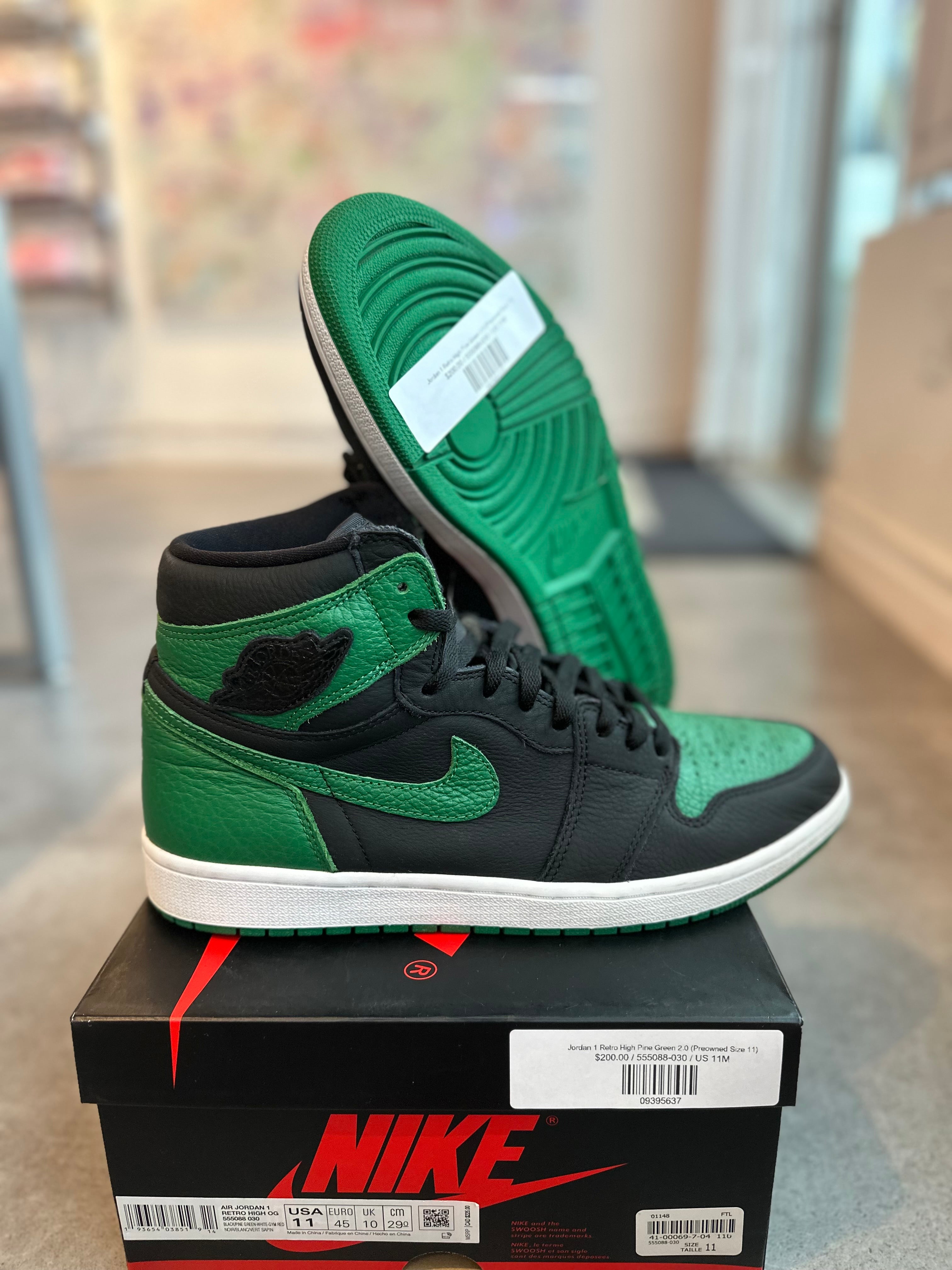 Jordan 1 Retro High Pine Green 2.0 (Preowned Size 11)