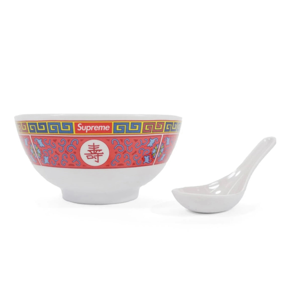 Supreme Longevity Soup Set (Bowl and Spoon) White (FW16)