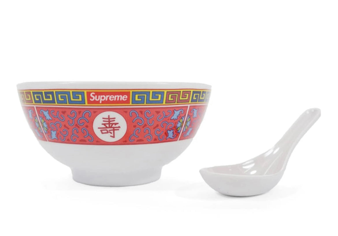 Supreme Longevity Soup Set (Bowl and Spoon) White (FW16)