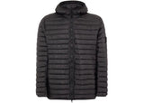 Stone Island 40324 Loom Woven Chambers R-Nylon Down-TC_Packable Jacket Black - Pre-Owned Size M