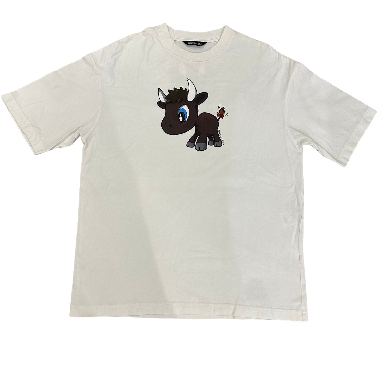 Balenciaga Year Of The Ox T-Shirt White (Preowned Size XS, Fits M) - Pre-Owned