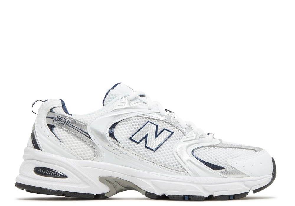 New Balance 530 White Silver Navy