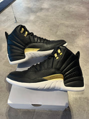 Jordan 12 Retro Black Metallic Gold White (W) (Preowned Size 9.5M)