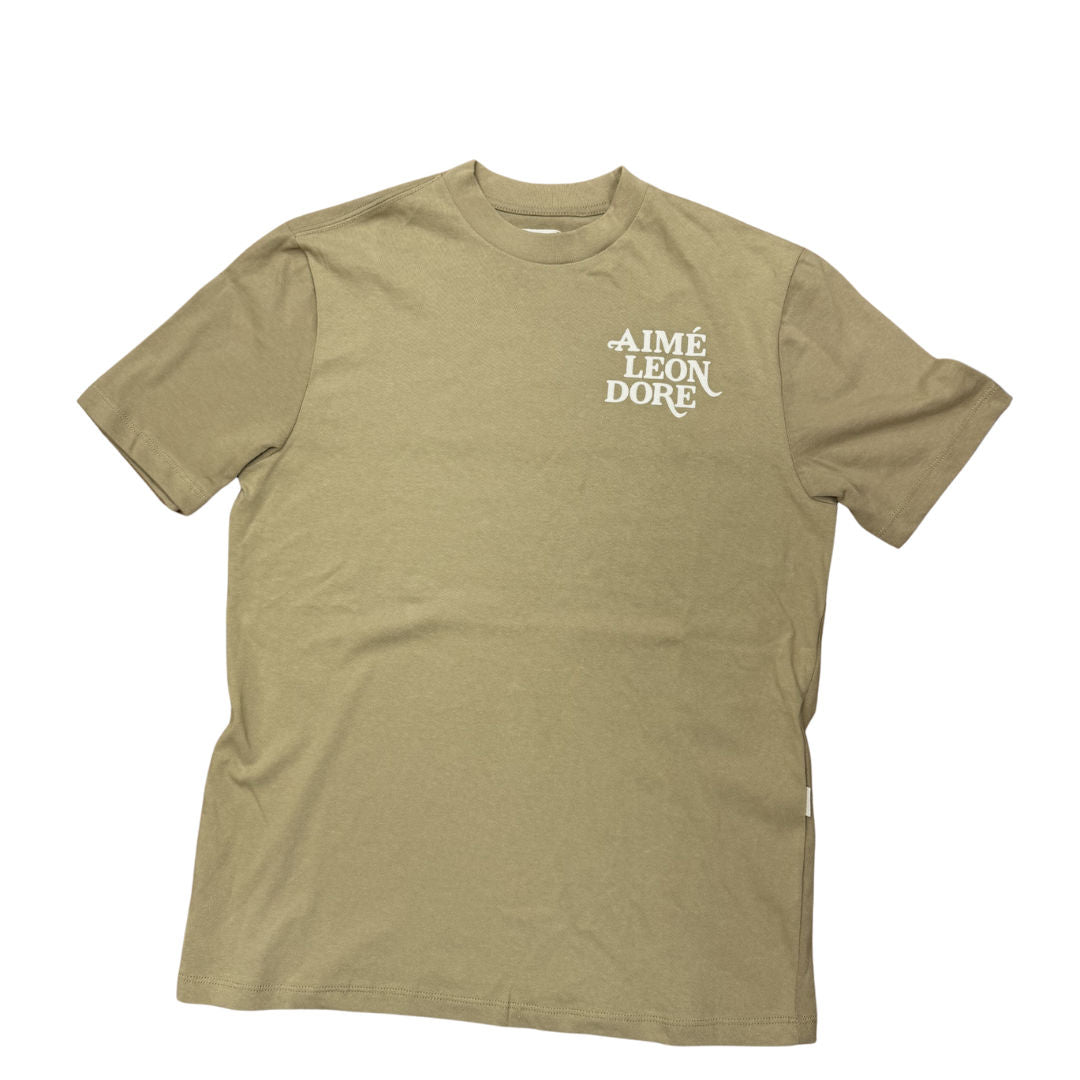 Aime Leon Dore 70s Logo Tee Tan, brand new