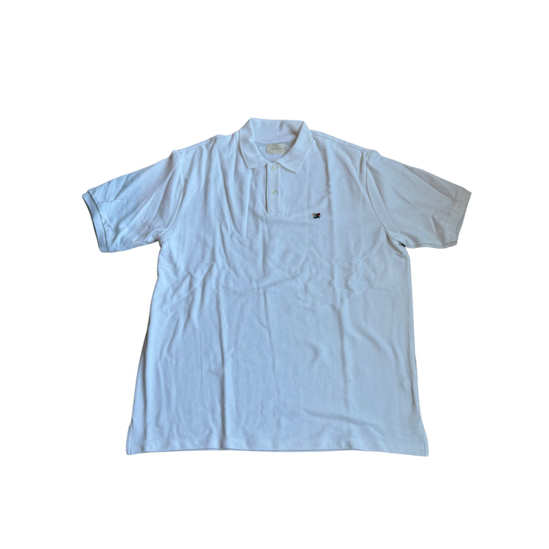 Aime Leon Dore Embroidered Flower Polo White, brand new, size XL