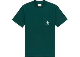 Aime Leon Dore Floral A Pocket T-shirt Green, brand new, size L
