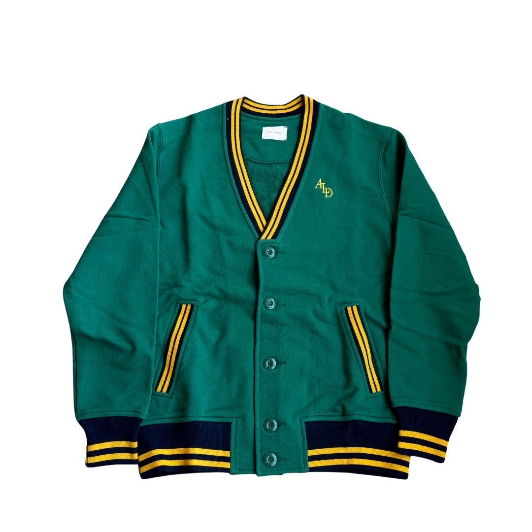 Aime Leon Dore French Terry Cardigan Green, brand new, size S