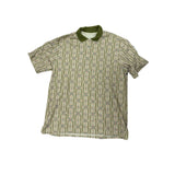 Aime Leon Dore Knit Polo Shirt ALD Pique Mens Medium Striped Bold Floral