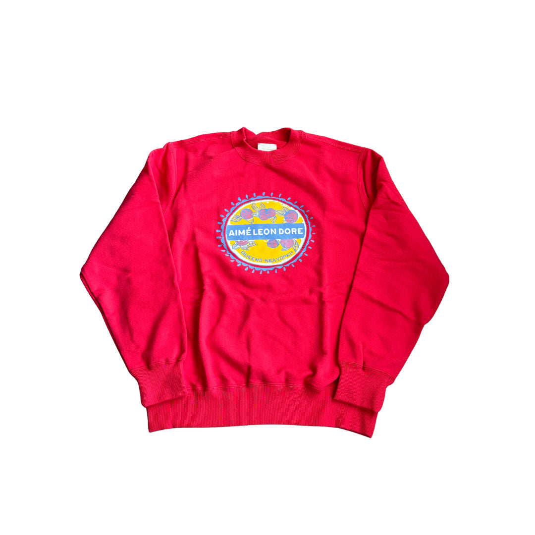 Aime Leon Dore Queens New York Crewneck Red, brand new, size XL