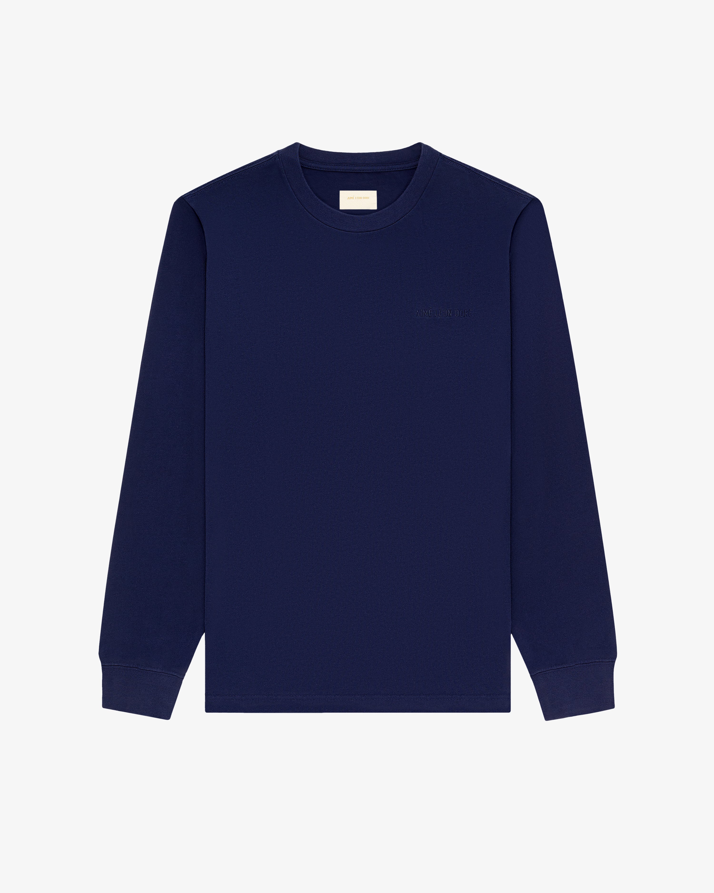 Aime Leon Dore Tonal Logo Longsleeve Tee Blue, brand new, size XL