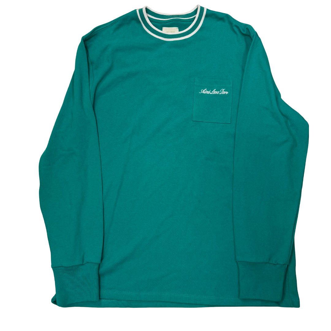 Aime Leon Dore Two Tone Crewneck Teal, brand new, size XXL