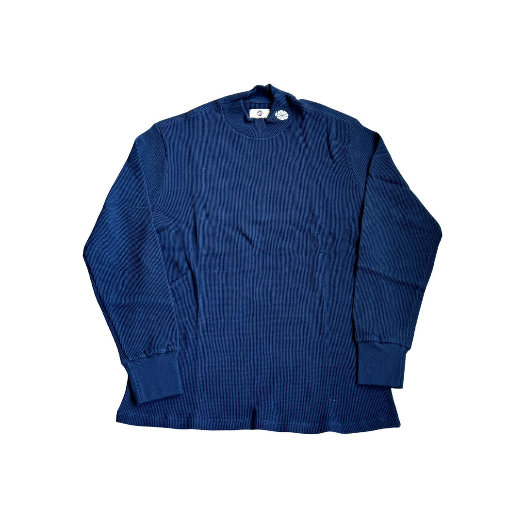 Aime Leon Dore x New Balance 550 Embroidered Logo Mockneck Waffle Maritime Blue, brand new, size L
