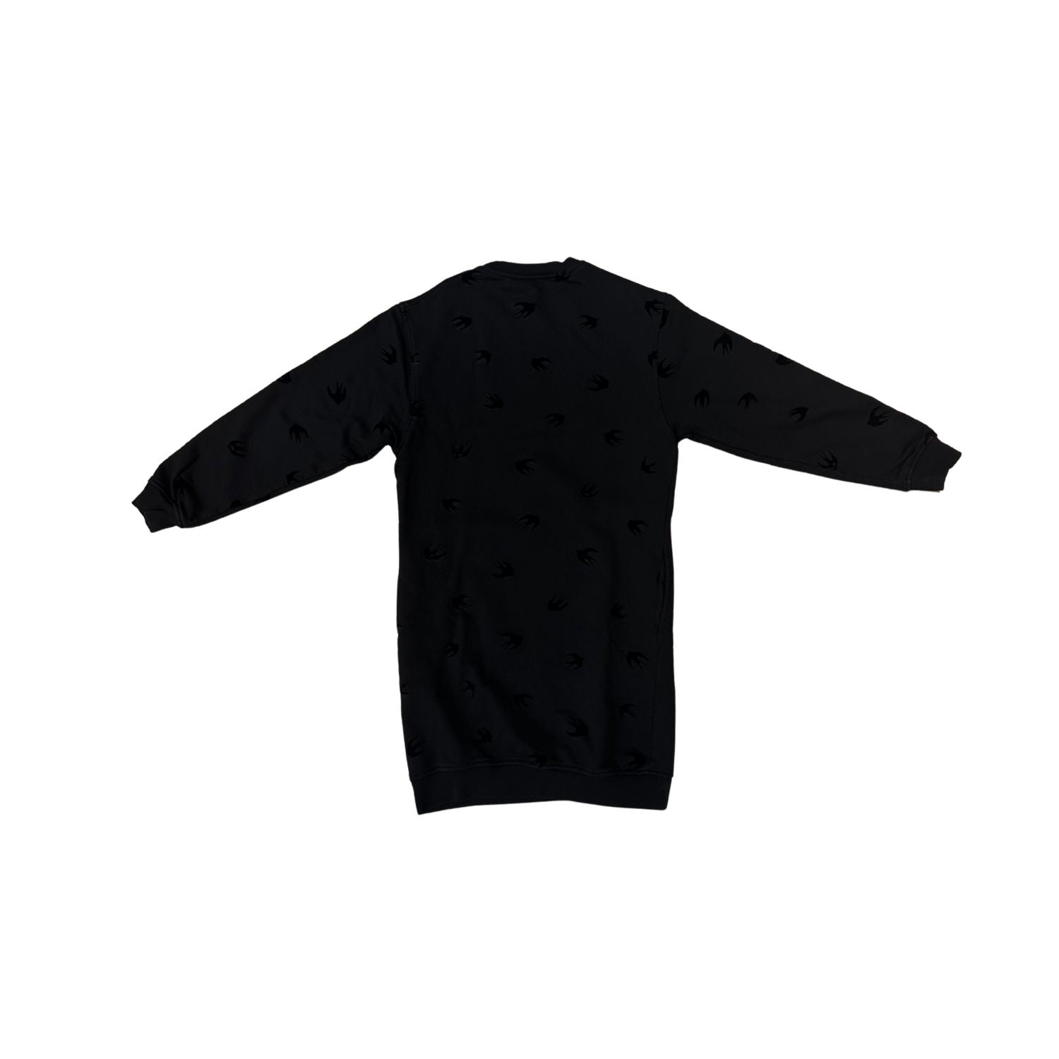 Alexander Mcqueen Velour Swalow Sweatshirt Black, pre-owned, size S – photo 2 of 2