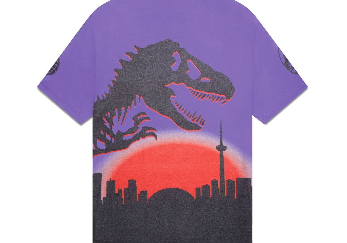 Ovo Toronto Raptors Jurassic Park Skyline T-Shirt Purple (Preowned)