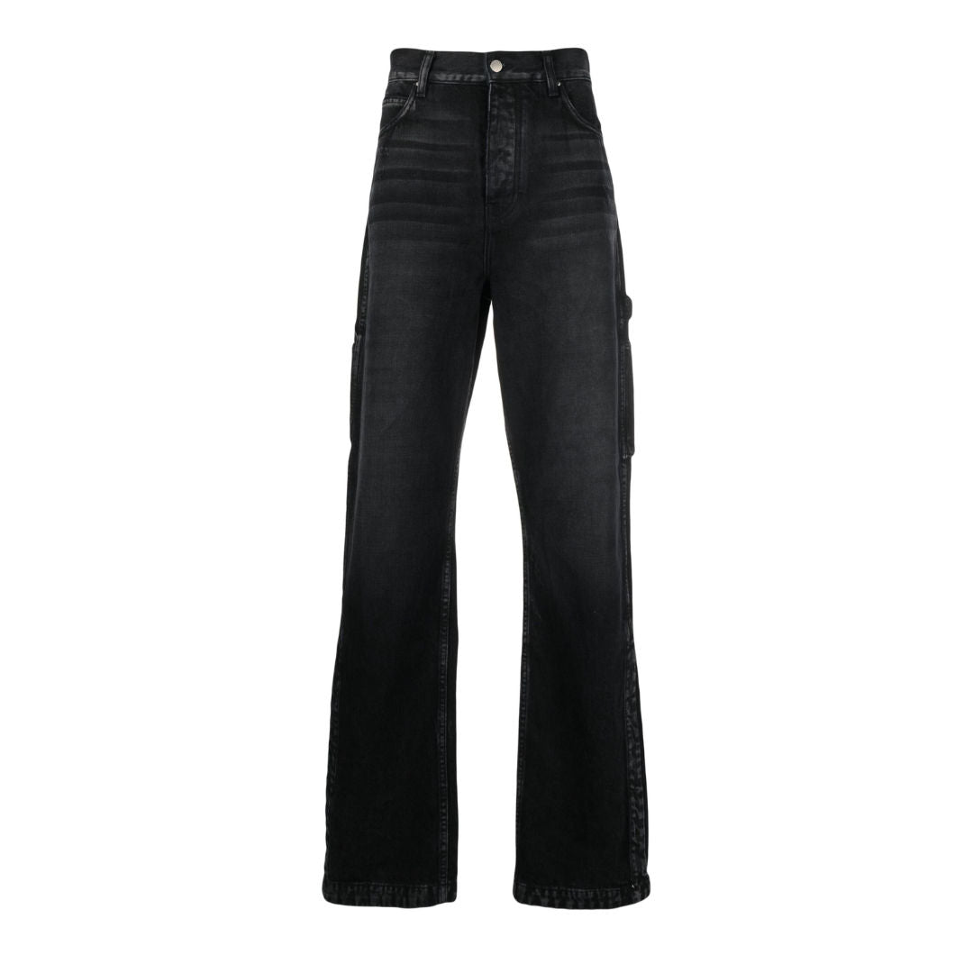 AMIRI Black Stack Workman Jean, brand new