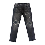 Amiri Distressed Bandana MX1 Jeans Grey, lightly used, size 36 – photo 1 of 2