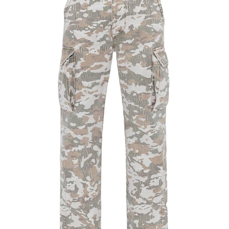 Amiri M65 Denim Flared Camo Cargo Pants, brand new, size M