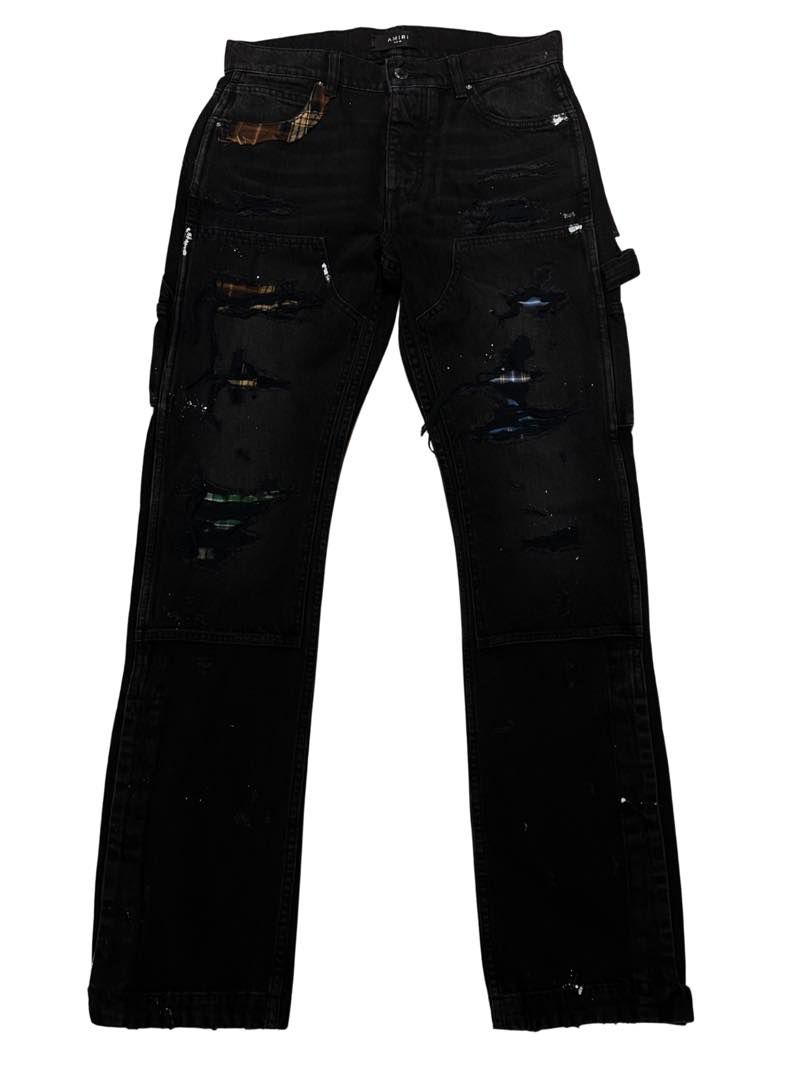 Amiri Plaid Carpenter Pant Aged Black, brand new, size 29 – photo 1 of 2