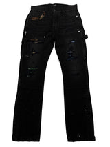 Amiri Plaid Carpenter Pant Aged Black