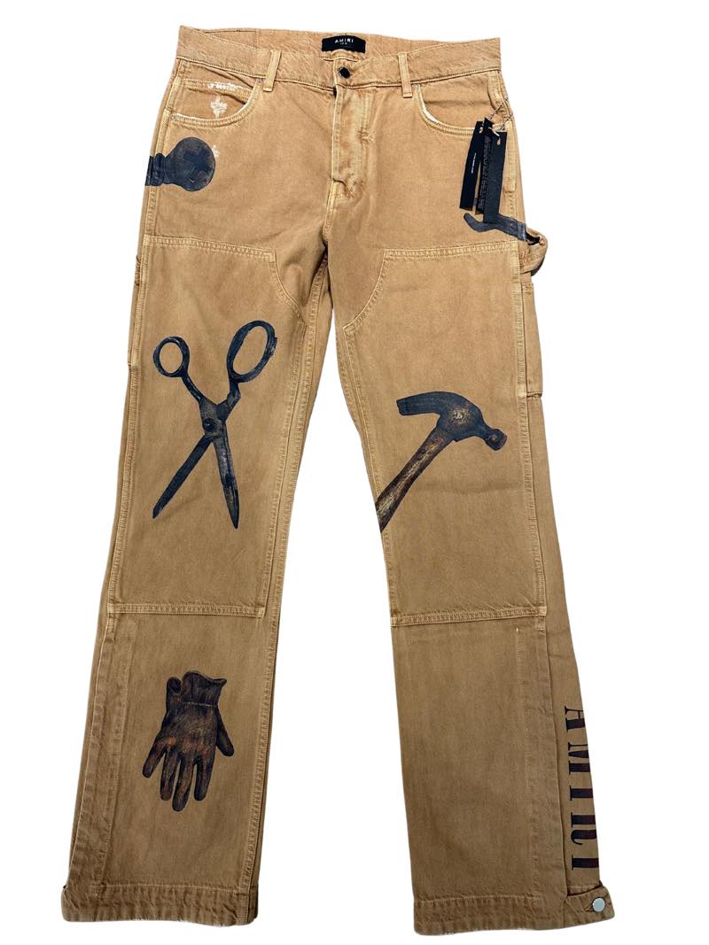 Amiri Rhee Studio Carpenter Pant Ermine, brand new, size 33 – photo 1 of 2