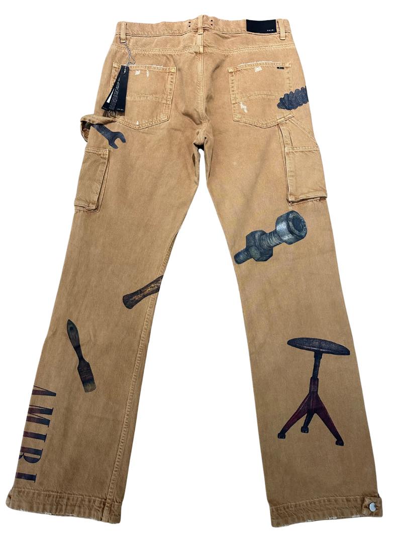 Amiri Rhee Studio Carpenter Pant Ermine, brand new, size 33 – photo 2 of 2