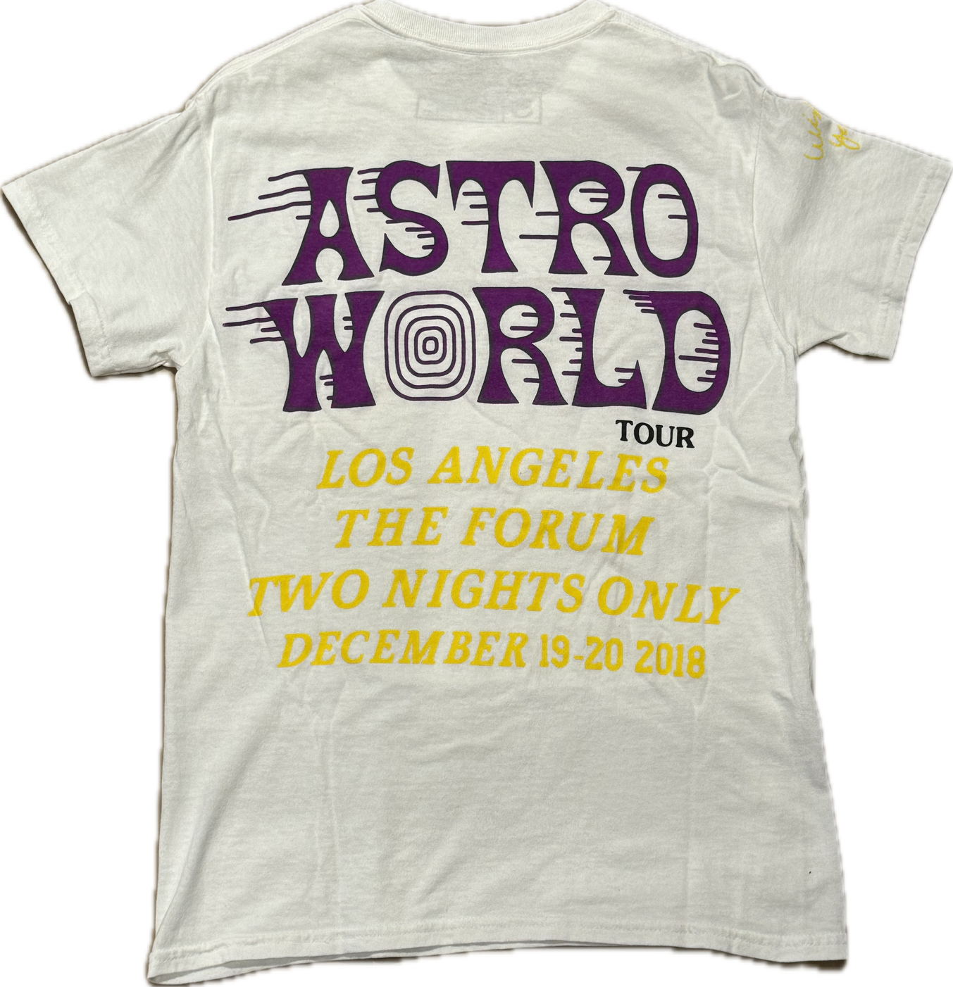 Travis Scott Astroworld LA Exclusive T-Shirt White (Preowned)