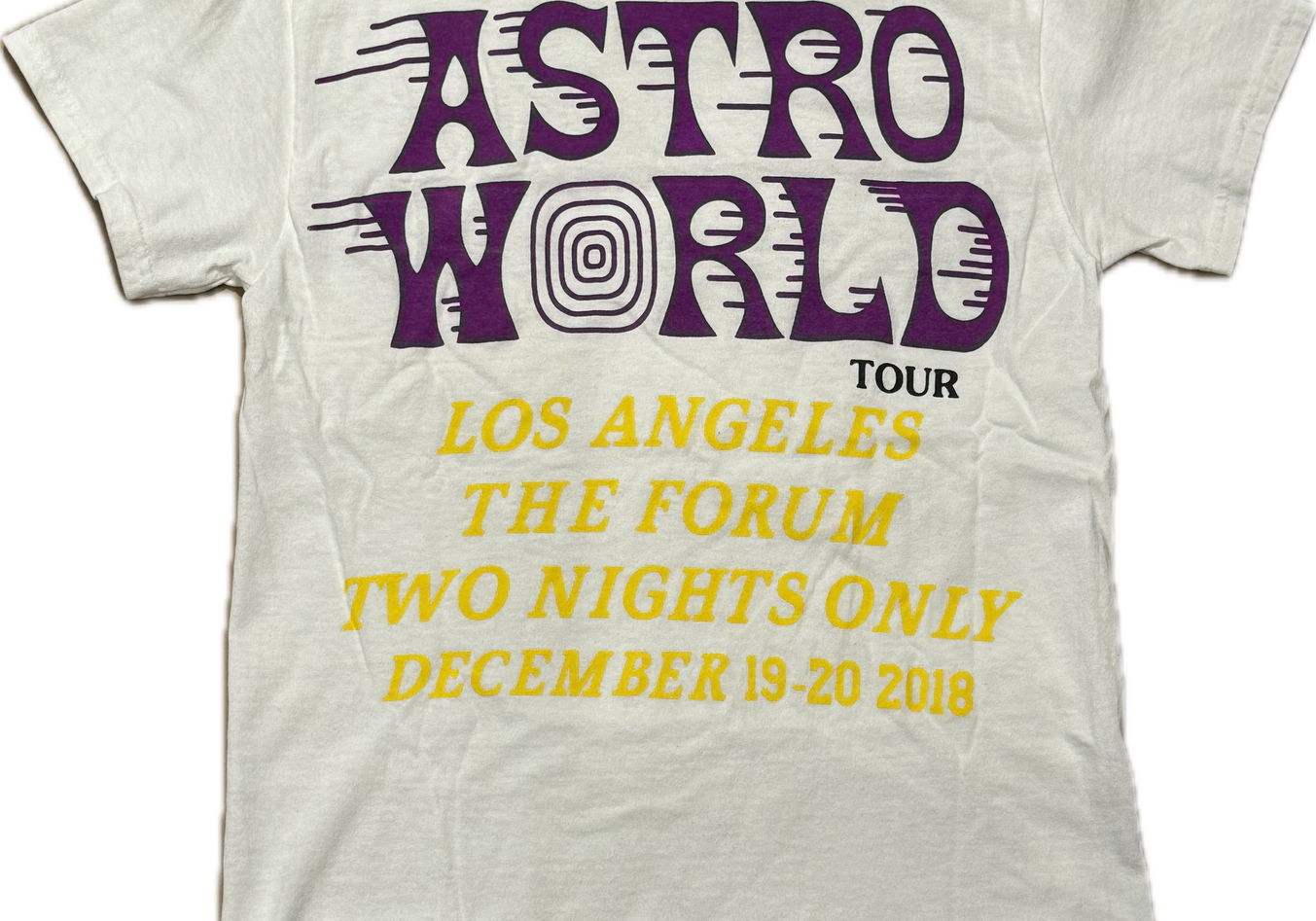 Travis Scott Astroworld LA Exclusive T-Shirt White (Preowned)