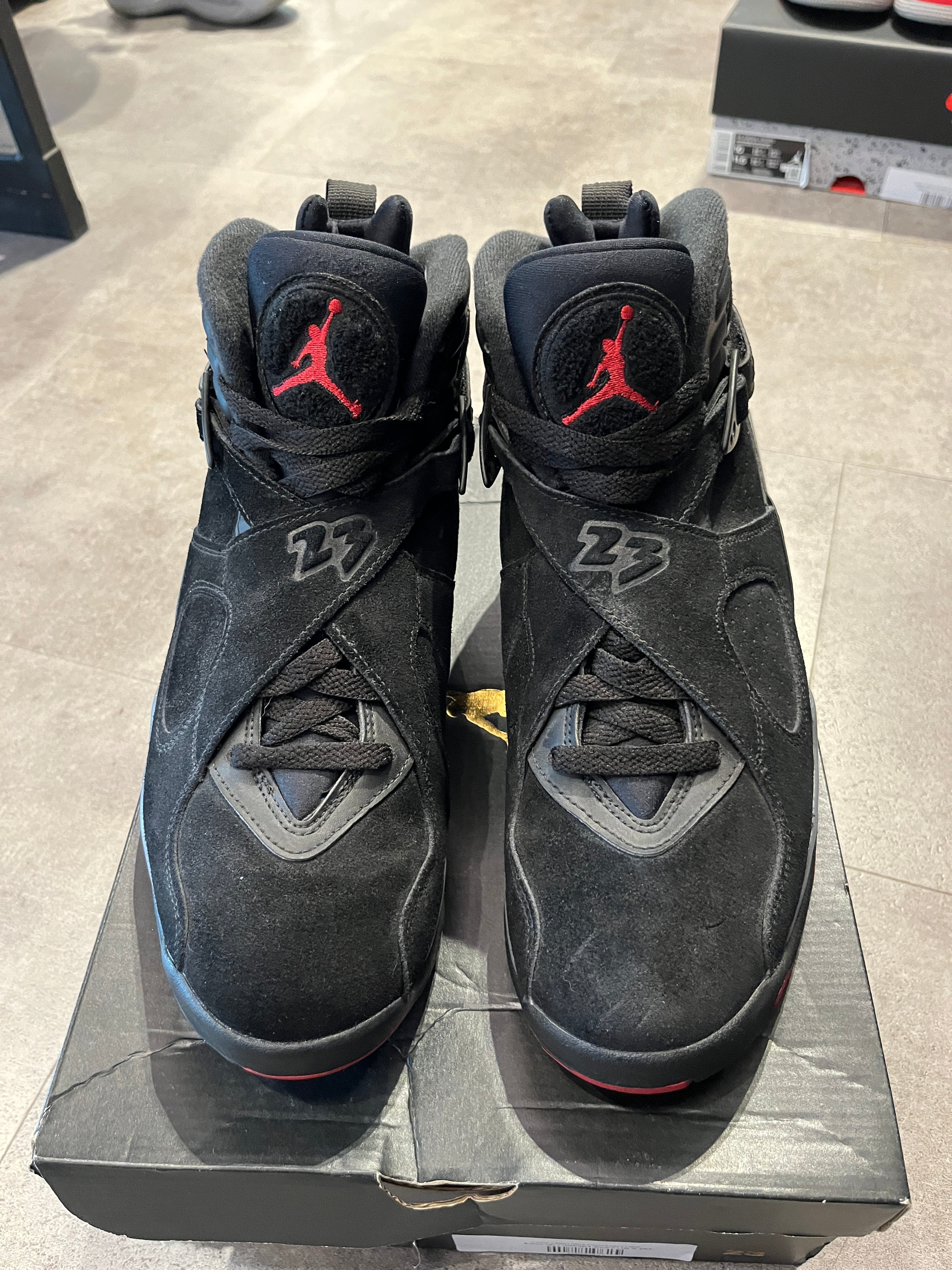 Jordan 8 Retro Black Cement (Very Lightly Preowned Size 9.5)