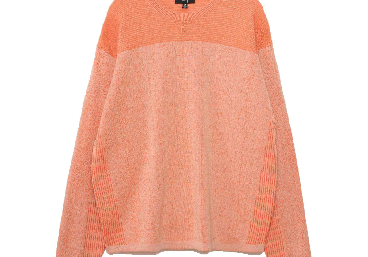 Stussy Engineered Garment Panels Crewneck Orange