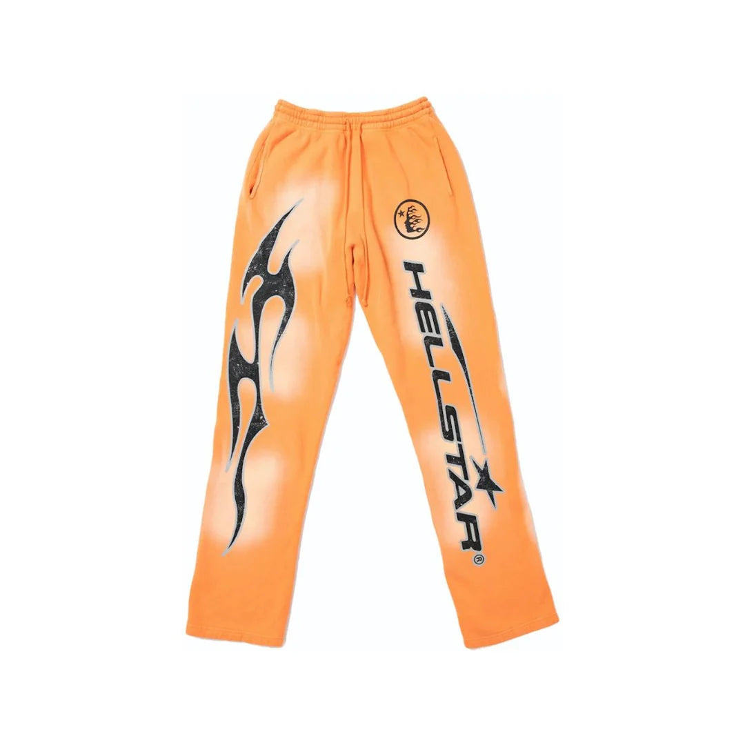 Hellstar Fire Flare Sweatpants Orange