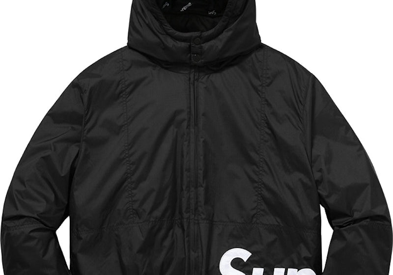 Supreme Sideline Logo Parka Black