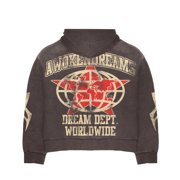 Awoken Dreams V4 Varsity Zip-Up Hoodie Brown, brand new – photo 2 of 2