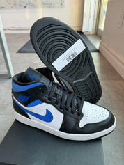 Jordan 1 Mid White Racer Blue (Preowned Size 10)