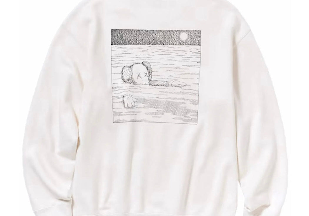 Kaws X Uniqlo Longsleeve Sweatshirt Off-White