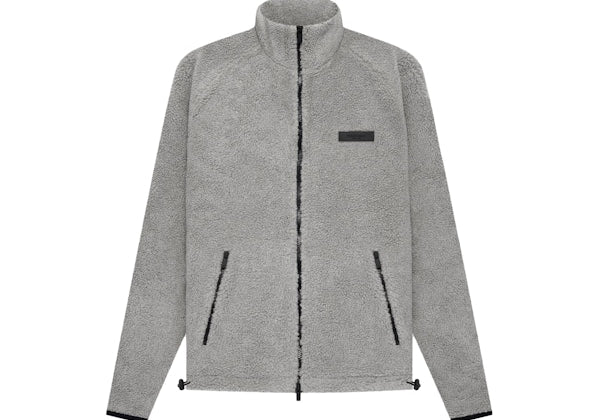 Fear of God Essentials Polar Fleece Full Zip Jacket Dark Oatmeal