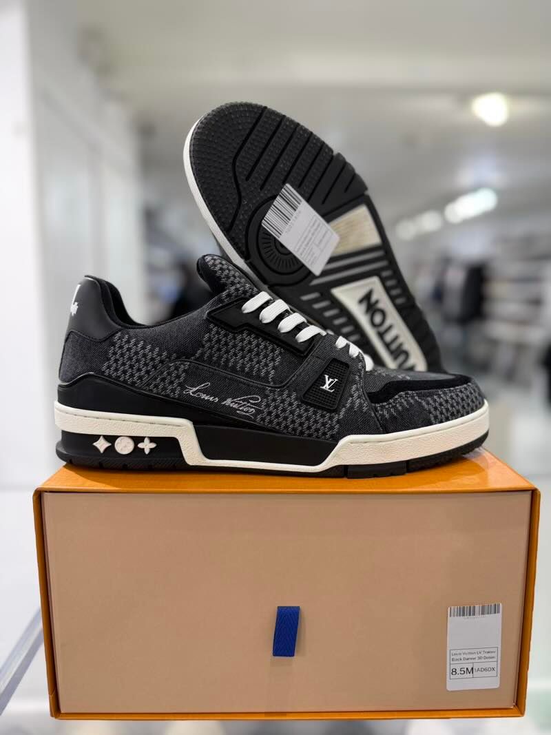 Louis Vuitton LV Trainer Black Damier 3D Denim - Pre-Owned Size LV7/ US8.5M