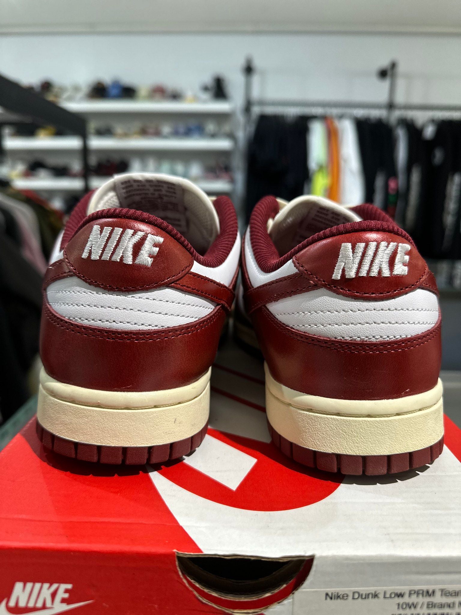 Nike Dunk Low PRM Vintage Red - Pre-Owned Size 8.5