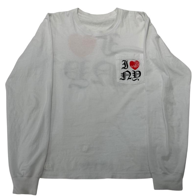 Chrome Hearts I Love New York L/S T-Shirt White - Lightly Pre-Owned Size M
