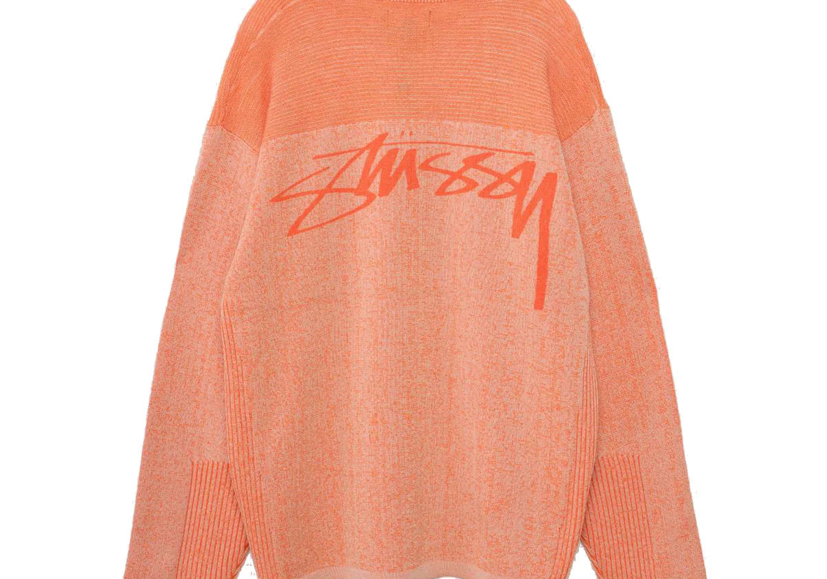 Stussy Engineered Garment Panels Crewneck Orange