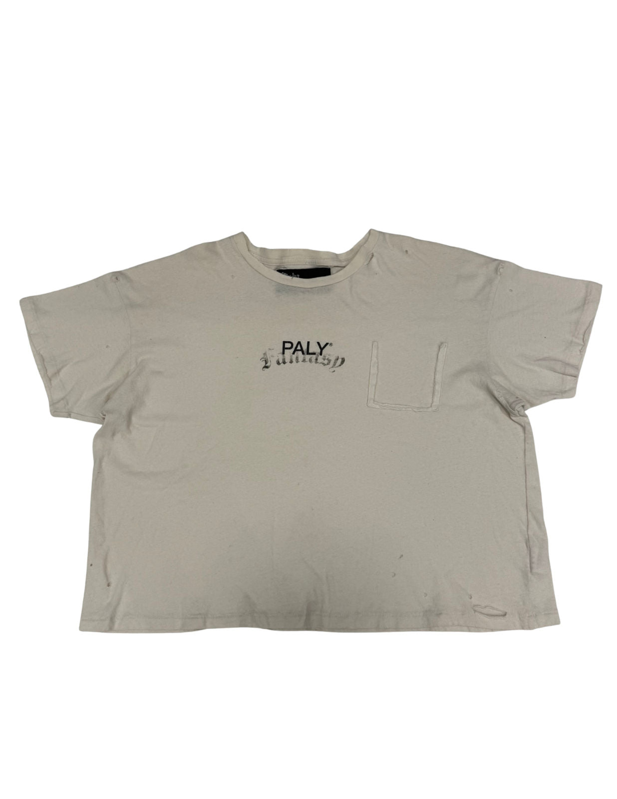 Paly Hollywood Core Logo T-Shirt White - Lightly Used Size M
