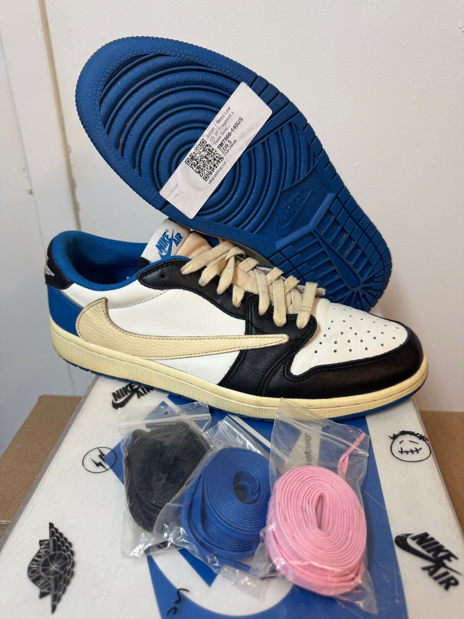 Jordan 1 Retro Low OG SP Fragment x Travis Scott - Pre-Owned Size 9.5