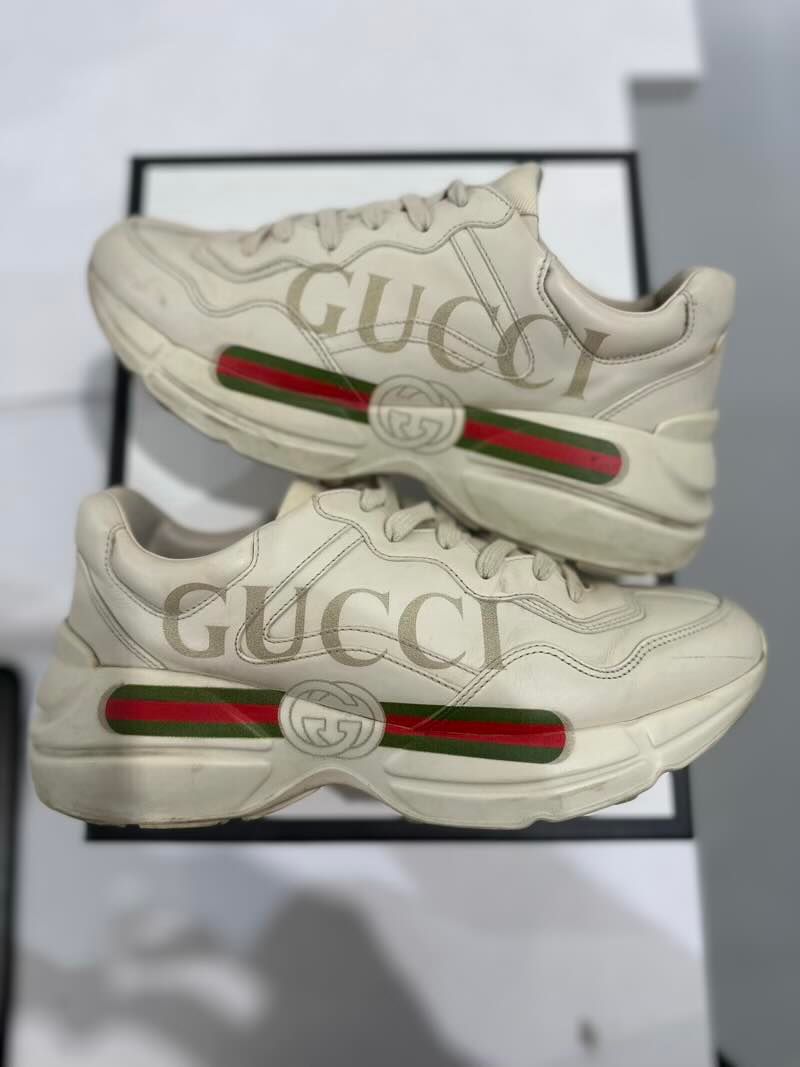 Gucci Rhyton Leather Sneaker (GUCCI 7/8.5M) - Pre-Owned Size 8.5