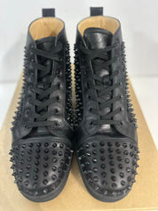 Christian Louboutin Louis Flat Calf Spikes Black - Pre-Owned Size 12