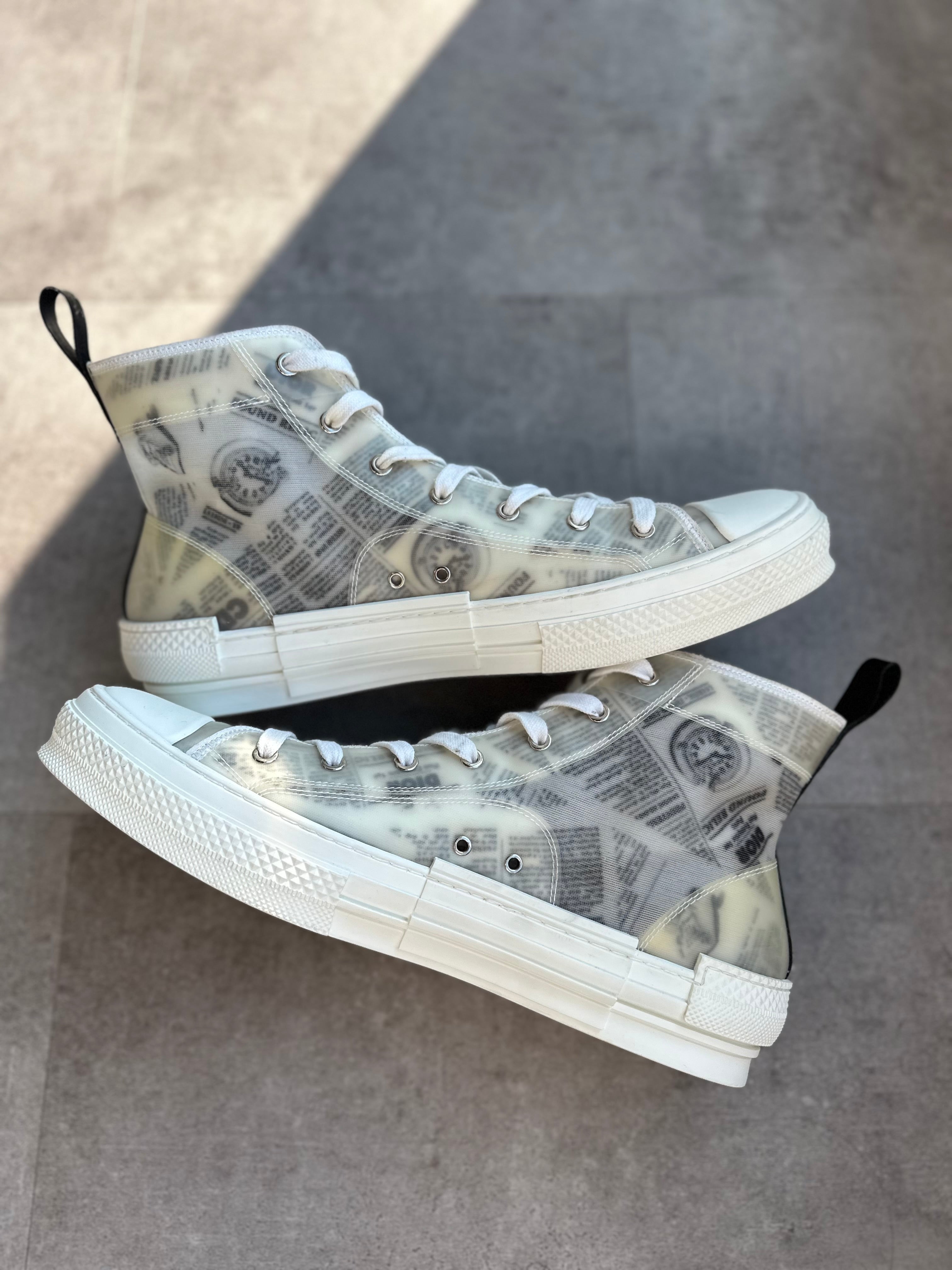 Dior Daniel Arsham B23 High Top Newspaper Edition (Preowned)