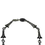 Chrome Hearts Mini Crosstail Link Rosary Necklace (15.5 Inches) - Lightly Used