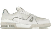 Louis Vuitton Trainer White Grey Signature - Pre-Owned Size 9 (No original box)