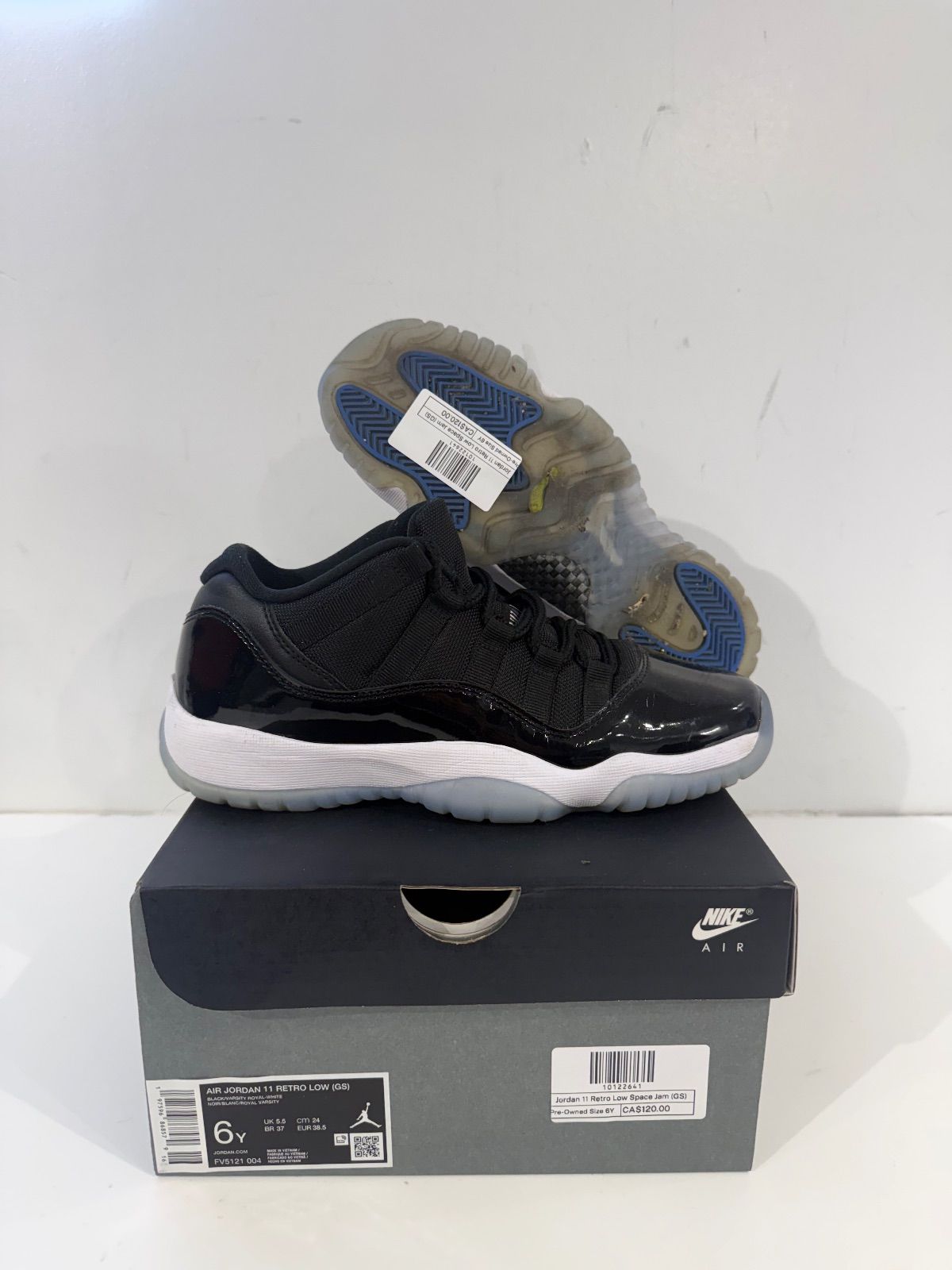 Jordan 11 Retro Low Space Jam (GS) - Pre-Owned Size 6Y