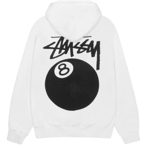 Stussy 8 Ball Pigment Dyed Hoodie Natural